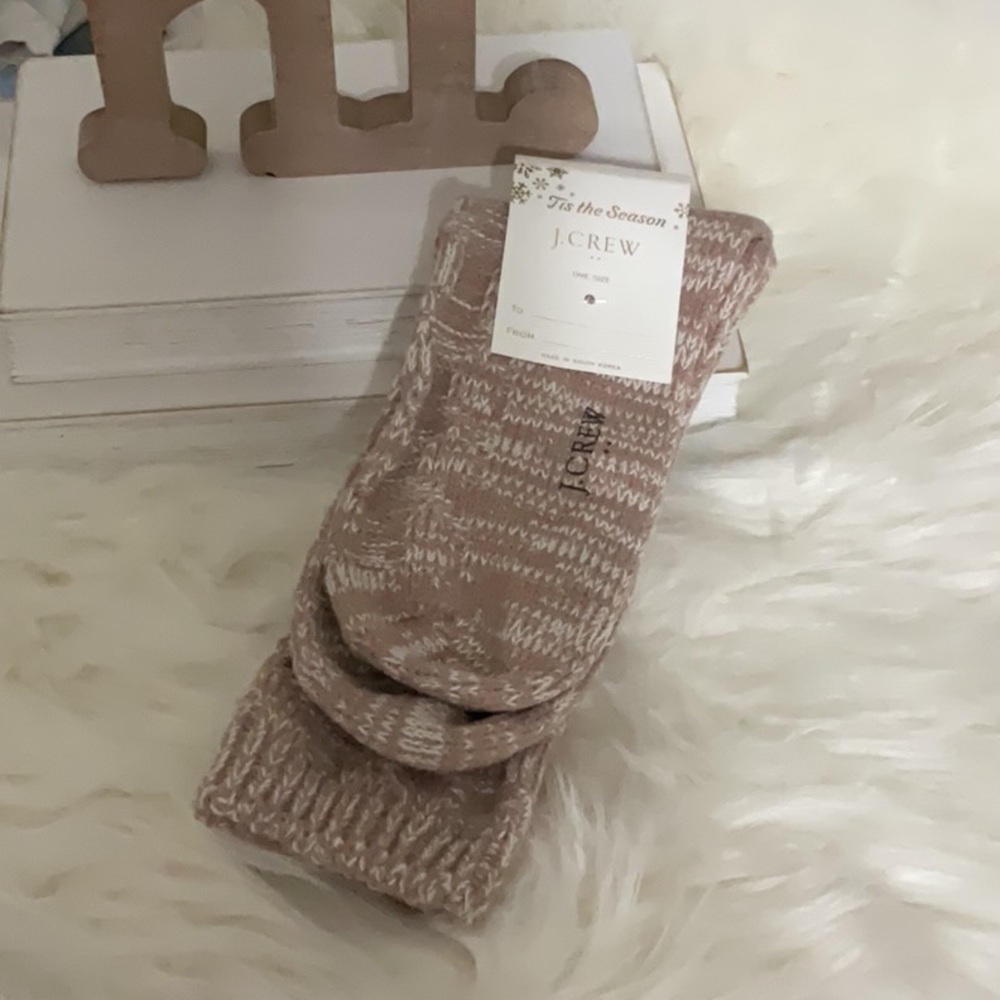 J. Crew Brown Knit Accessory Socks